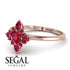 Compass Ruby Engagement Ring - Rose No. 56
