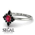 Compass Ruby Engagement Ring - Rose No. 42