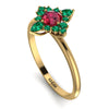 Compass Ruby Engagement Ring - Rose No. 25