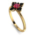 Compass Ruby Engagement Ring - Rose No. 40