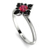 Compass Ruby Engagement Ring - Rose No. 42