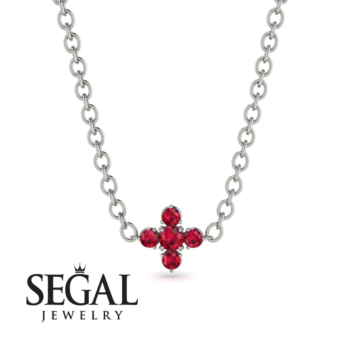 Compass Ruby Necklace - Maren No. 57
