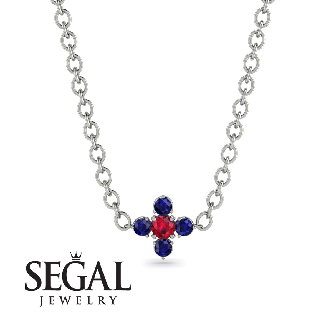 Compass Ruby Necklace - Maren No. 72