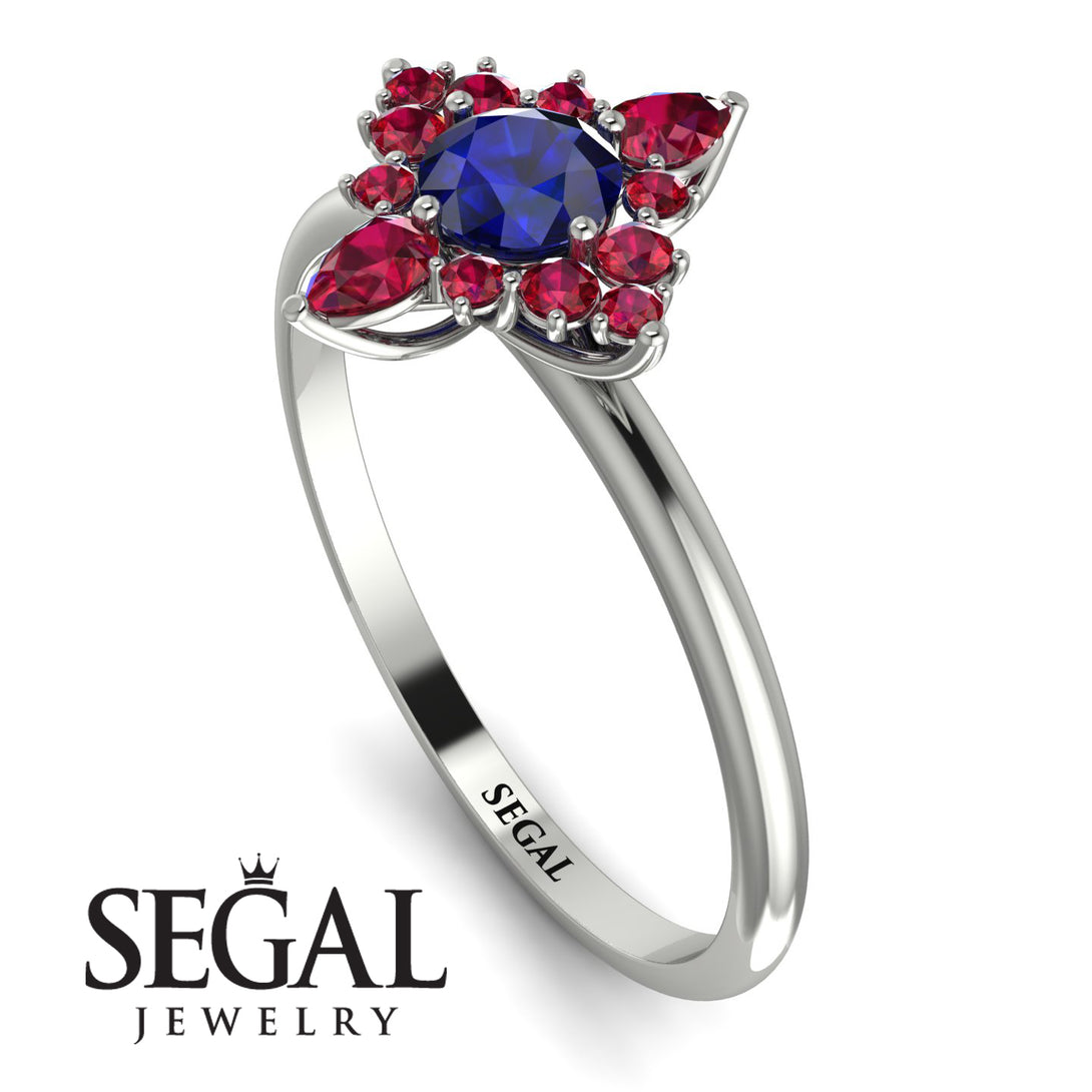 Compass Sapphire Engagement Ring - Rose No. 60