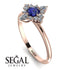 Compass Sapphire Engagement Ring - Rose No. 14