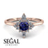 Compass Sapphire Engagement Ring - Rose No. 14