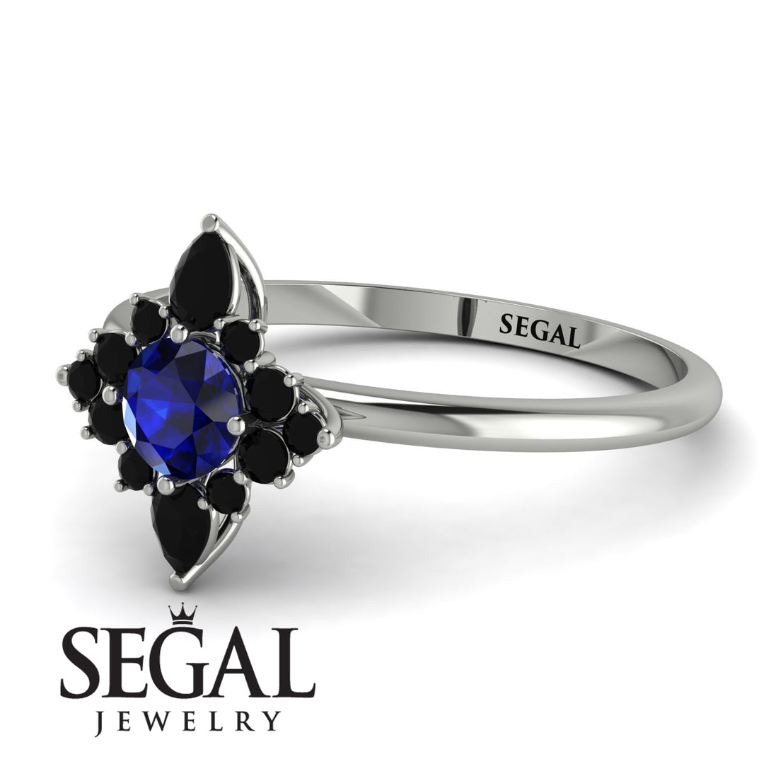 Compass Sapphire Engagement Ring - Rose No. 45