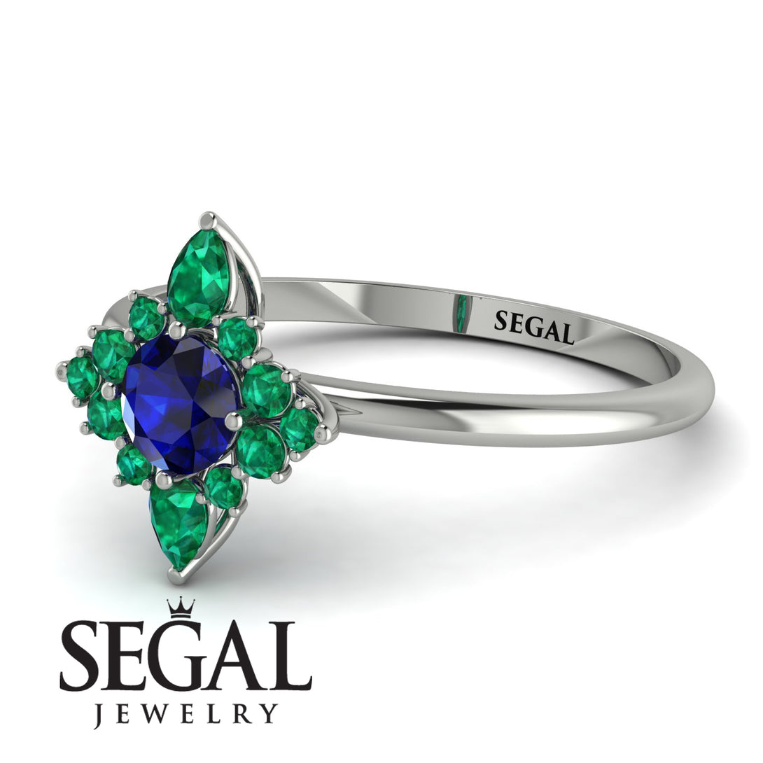 Compass Sapphire Engagement Ring - Rose No. 30