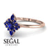 Compass Sapphire Engagement Ring - Rose No. 74