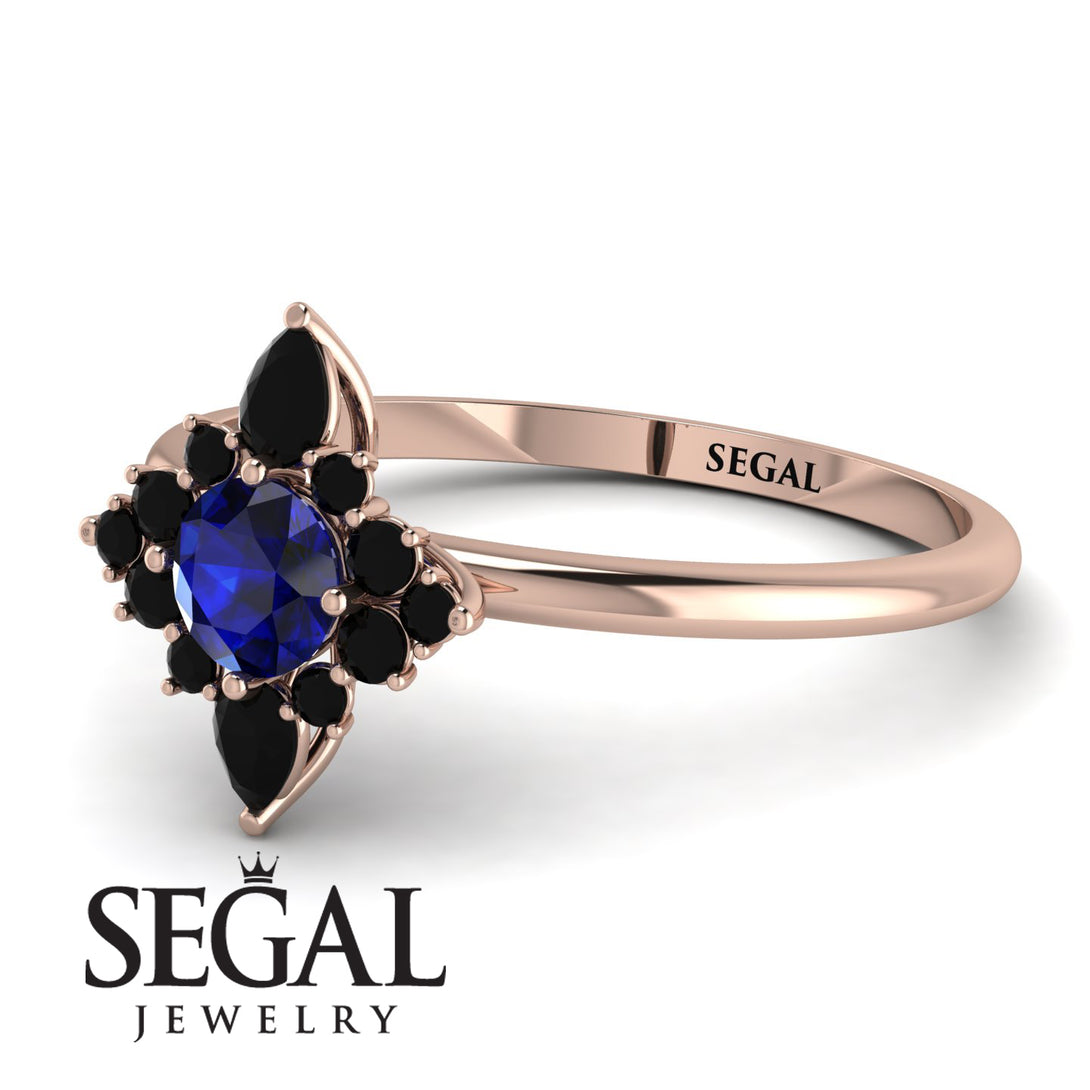 Compass Sapphire Engagement Ring - Rose No. 44