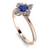 Compass Sapphire Engagement Ring - Rose No. 14