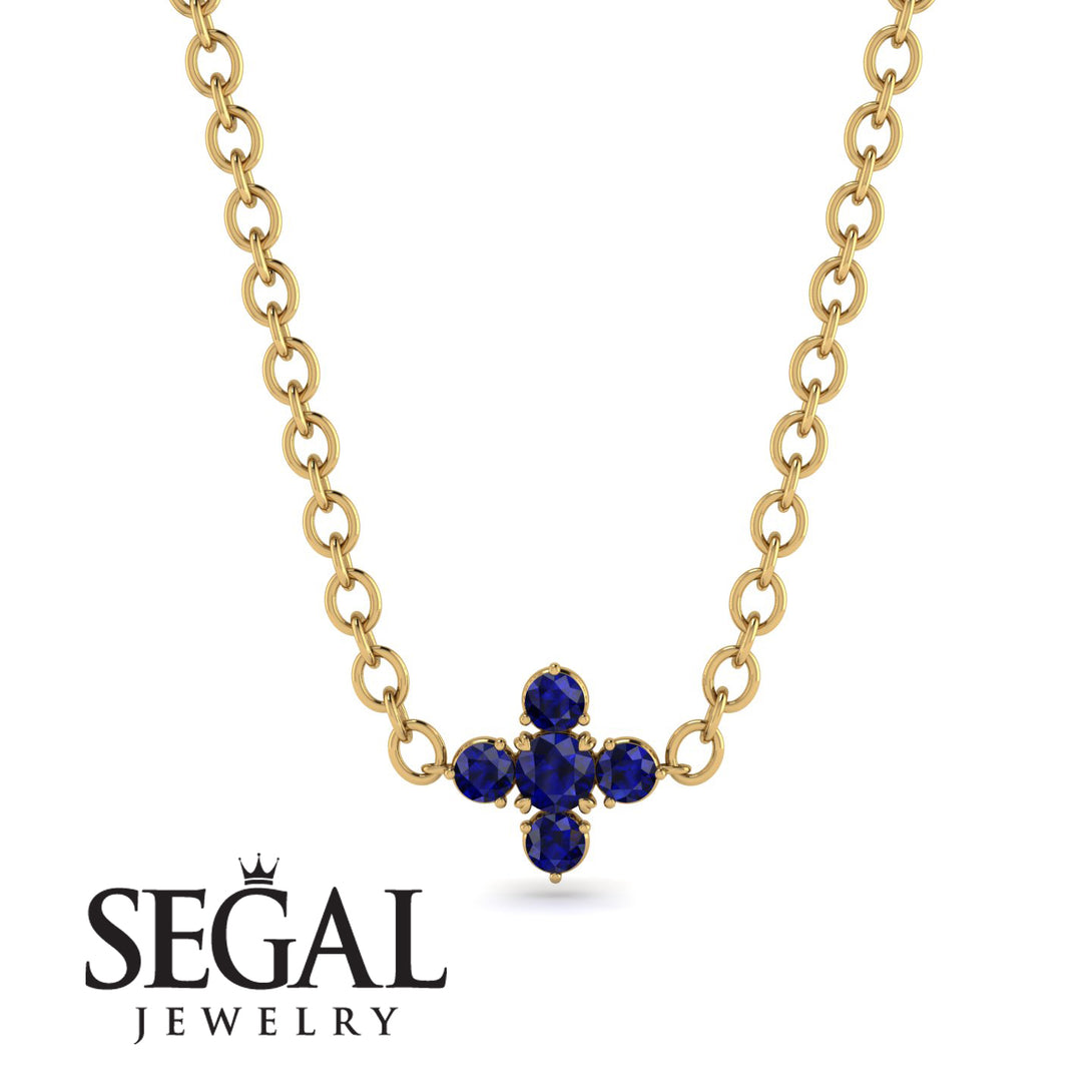 Compass Sapphire Necklace - Maren No. 73