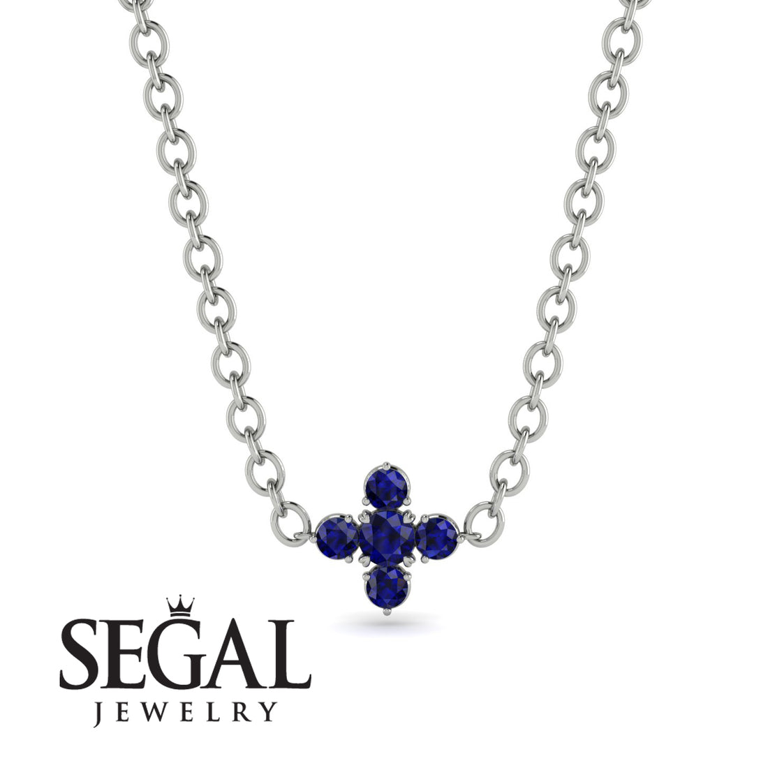 Compass Sapphire Necklace - Maren No. 75