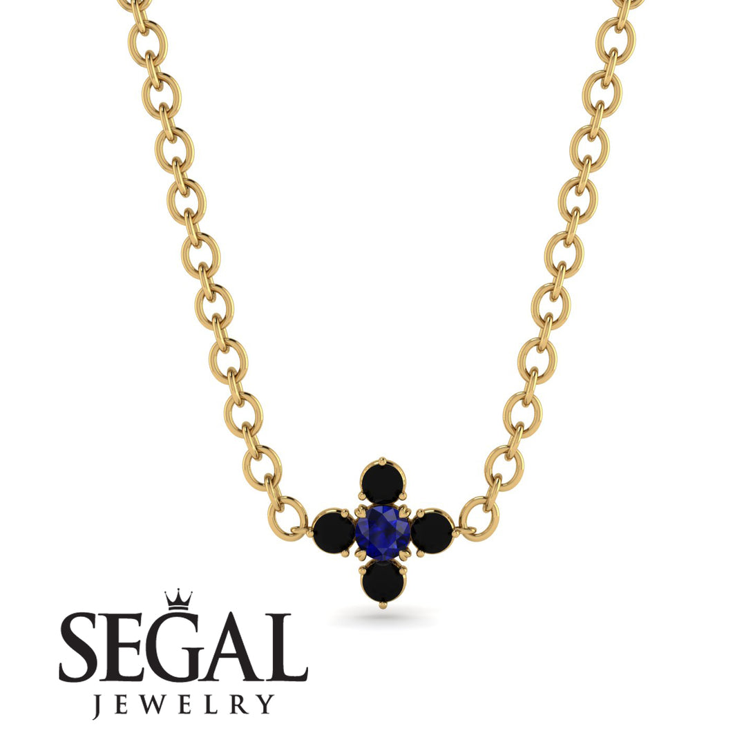 Compass Sapphire Necklace - Maren No. 43