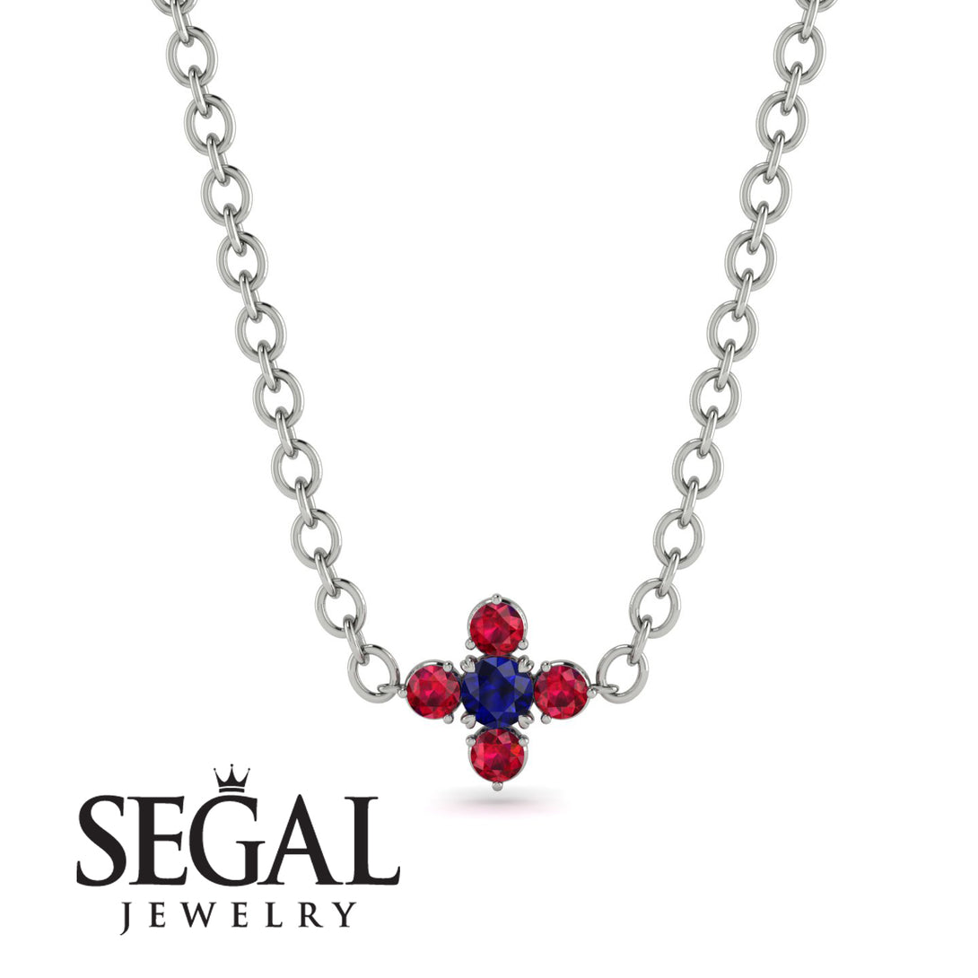 Compass Sapphire Necklace - Maren No. 60