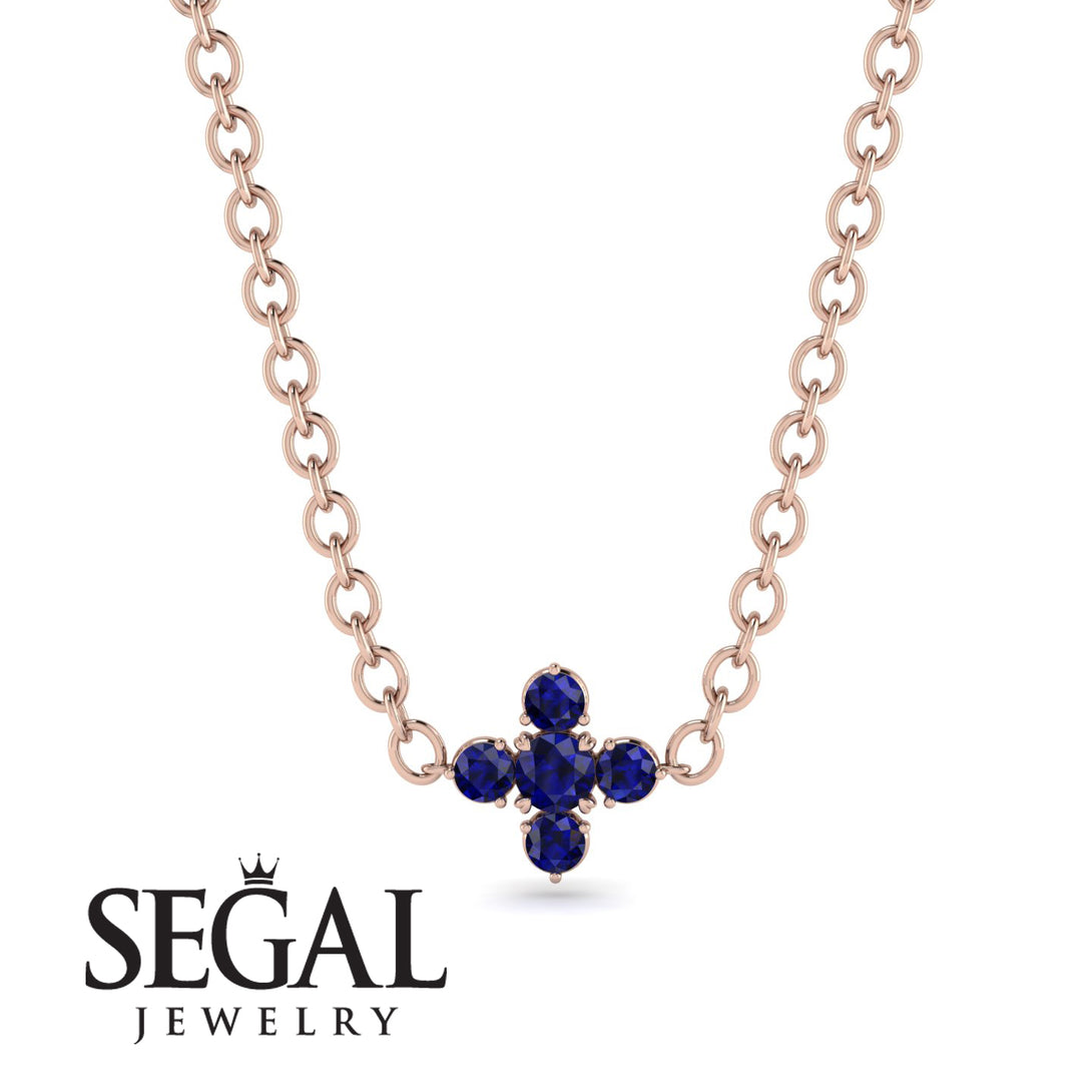 Compass Sapphire Necklace - Maren No. 74