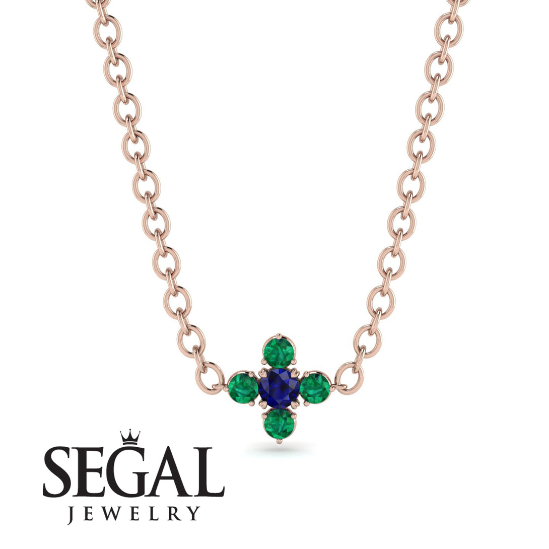 Compass Sapphire Necklace - Maren No. 29