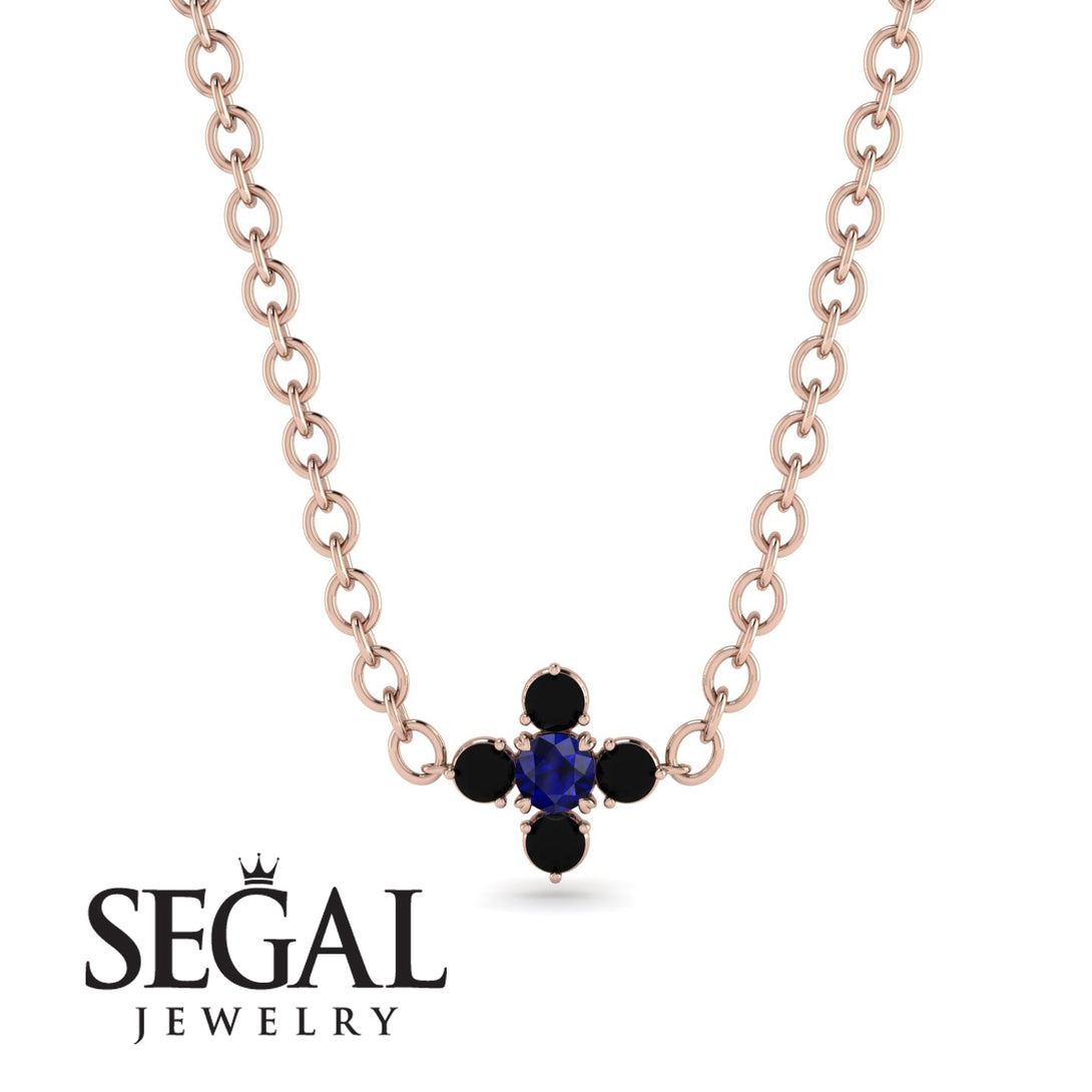 Compass Sapphire Necklace - Maren No. 44