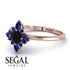 Compass Black Diamond Engagement Ring - Rose No. 68