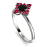 Compass Black Diamond Engagement Ring - Rose No. 54