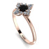 Compass Black Diamond Engagement Ring - Rose No. 8 image 1