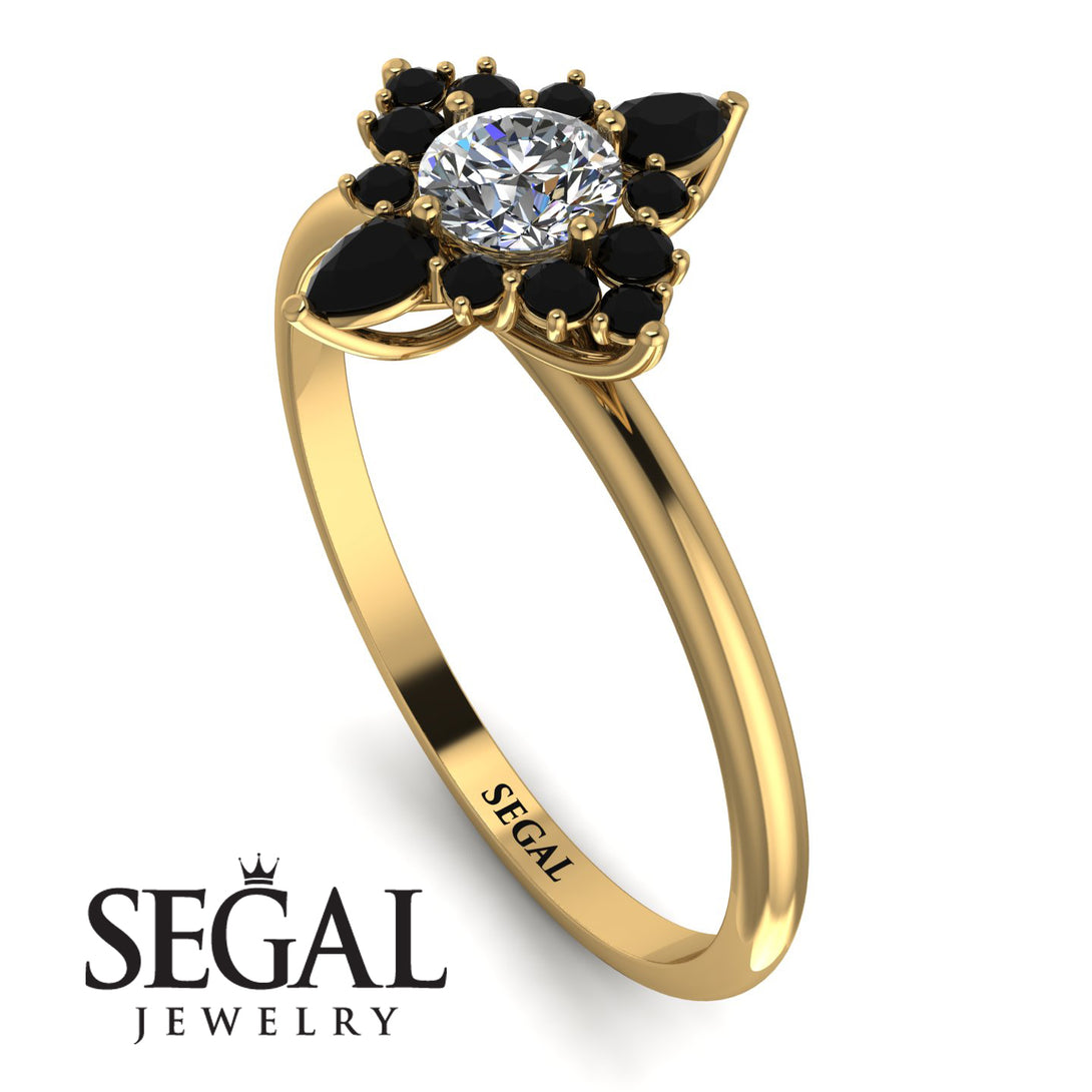 Compass Diamond Engagement Ring - Rose No. 31