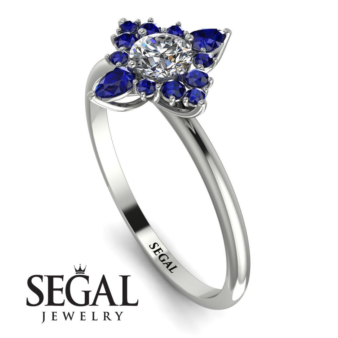 Compass Diamond Engagement Ring - Rose No. 63