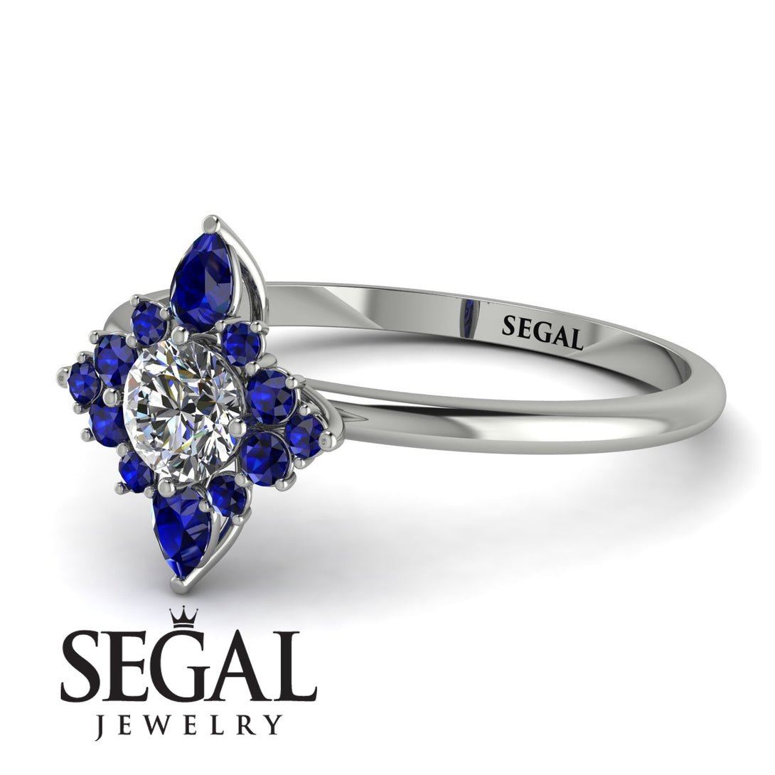 Compass Diamond Engagement Ring - Rose No. 63