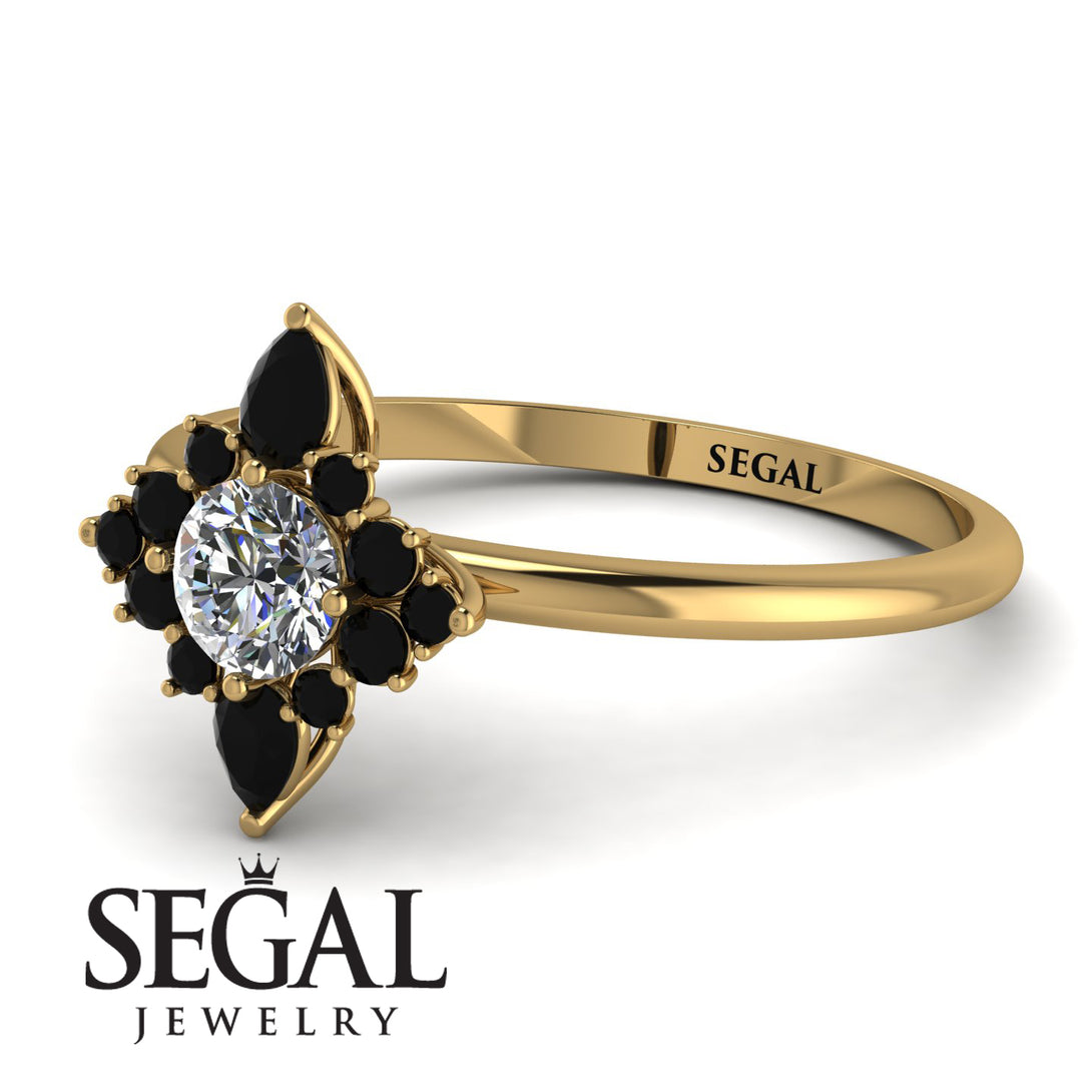 Compass Diamond Engagement Ring - Rose No. 31