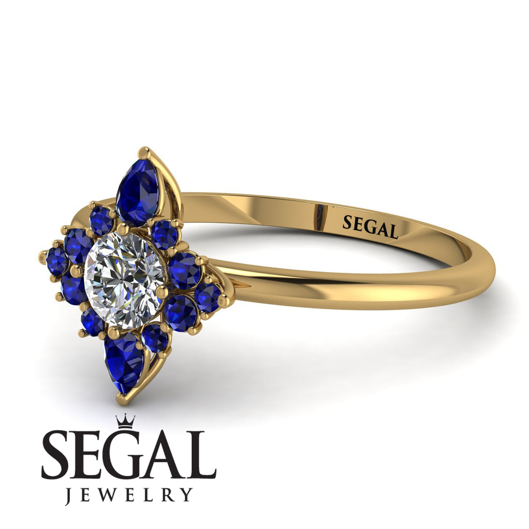 Compass Diamond Engagement Ring - Rose No. 61