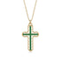Emerald Cross Inside Cross Necklace - Raphael No. 4 image 1