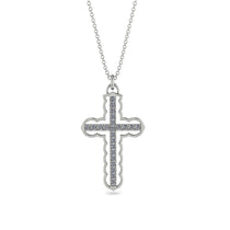 Diamond Cross Inside Cross Necklace - Raphael No. 3 image 1