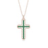 Emerald Cross Inside Cross Necklace - Raphael No. 5