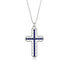Sapphire Cross Inside Cross Necklace - Raphael No. 15 image 1