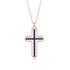 Sapphire Cross Inside Cross Necklace - Raphael No. 14 image 1