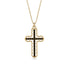 Black Diamond Cross Inside Cross Necklace - Raphael No. 7