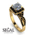Cushion Cut Diamond Milgrain Engagement Ring - Adelyn No. 31 image 10
