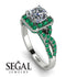 Cushion Cut Diamond Milgrain Engagement Ring - Adelyn No. 18 image 10