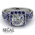 Cushion Cut Diamond Milgrain Engagement Ring - Adelyn No. 63