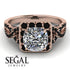 Cushion Cut Diamond Milgrain Engagement Ring - Adelyn No. 32