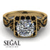 Cushion Cut Diamond Milgrain Engagement Ring - Adelyn No. 31 image 2