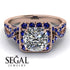 Cushion Cut Diamond Milgrain Engagement Ring - Adelyn No. 62