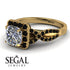 Cushion Cut Diamond Milgrain Engagement Ring - Adelyn No. 31 image 3