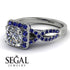 Cushion Cut Diamond Milgrain Engagement Ring - Adelyn No. 63 image 3