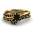 Delicate Black Diamond Bridal Set - Karen No. 37