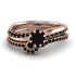 Delicate Black Diamond Bridal Set - Karen No. 38 image 2