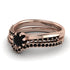 Delicate Black Diamond Bridal Set - Karen No. 38 image 3