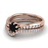 Delicate Black Diamond Bridal Set - Karen No. 8 image 3