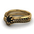 Delicate Black Diamond Bridal Set - Karen No. 37