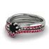 Delicate Black Diamond Bridal Set - Karen No. 54